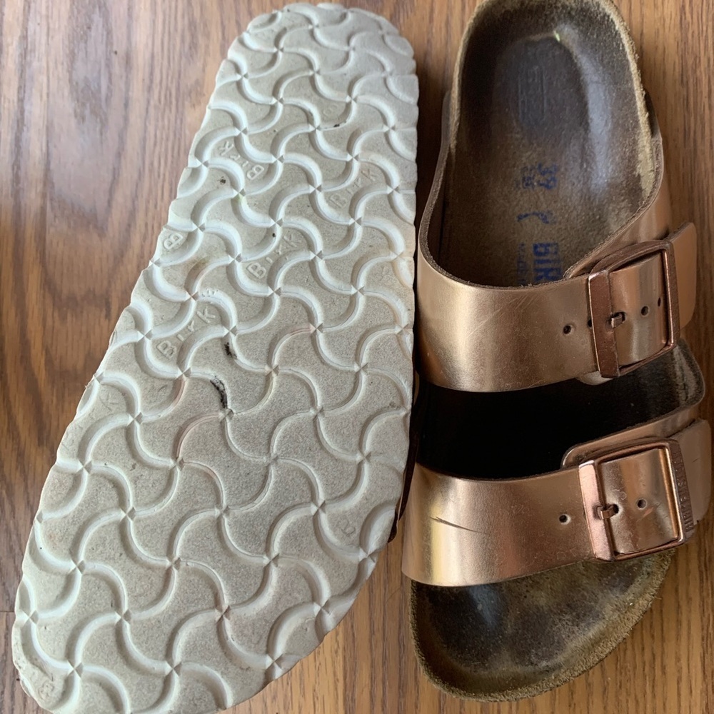 Birkenstocks Women Sandals Slip Ons Summer Shoes Size 8 Pink Fair Condition - Picture 4 of 5